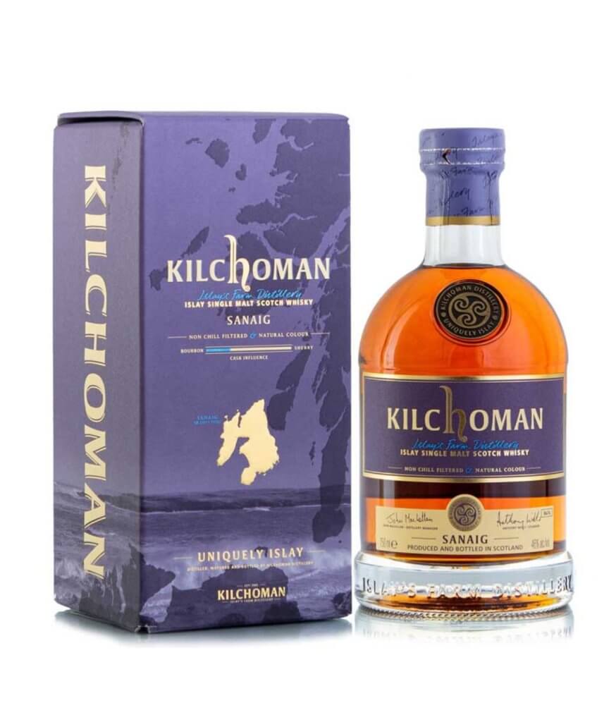 Butelka kilchoman sanaig szkocka whisky