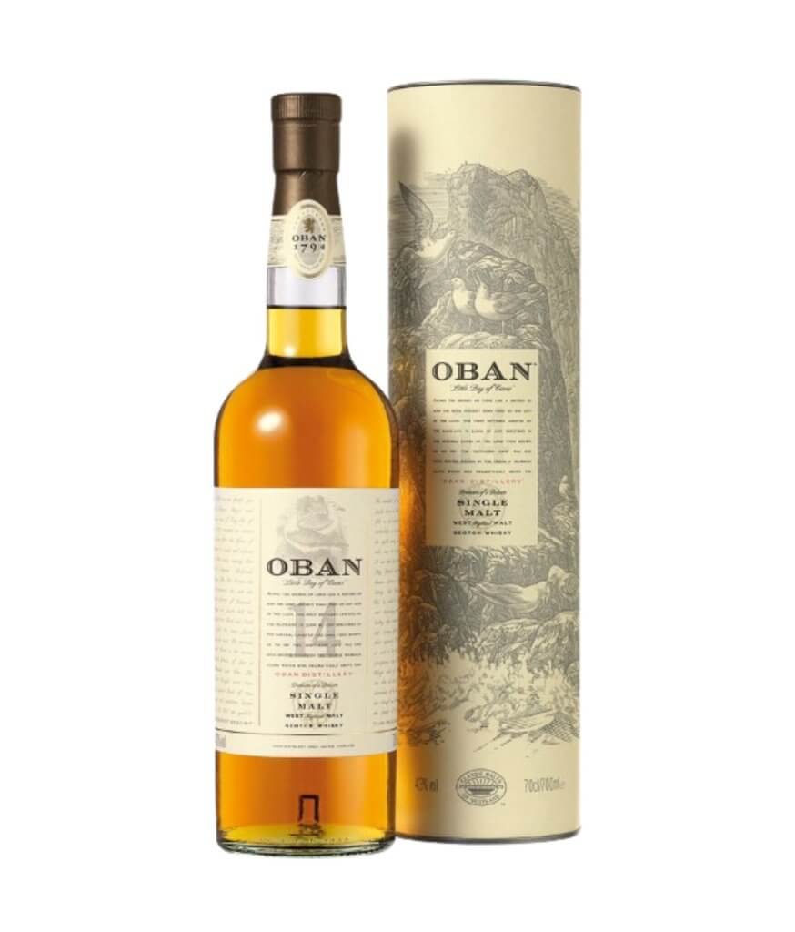 Butelka Oban 14, szkocka whisky